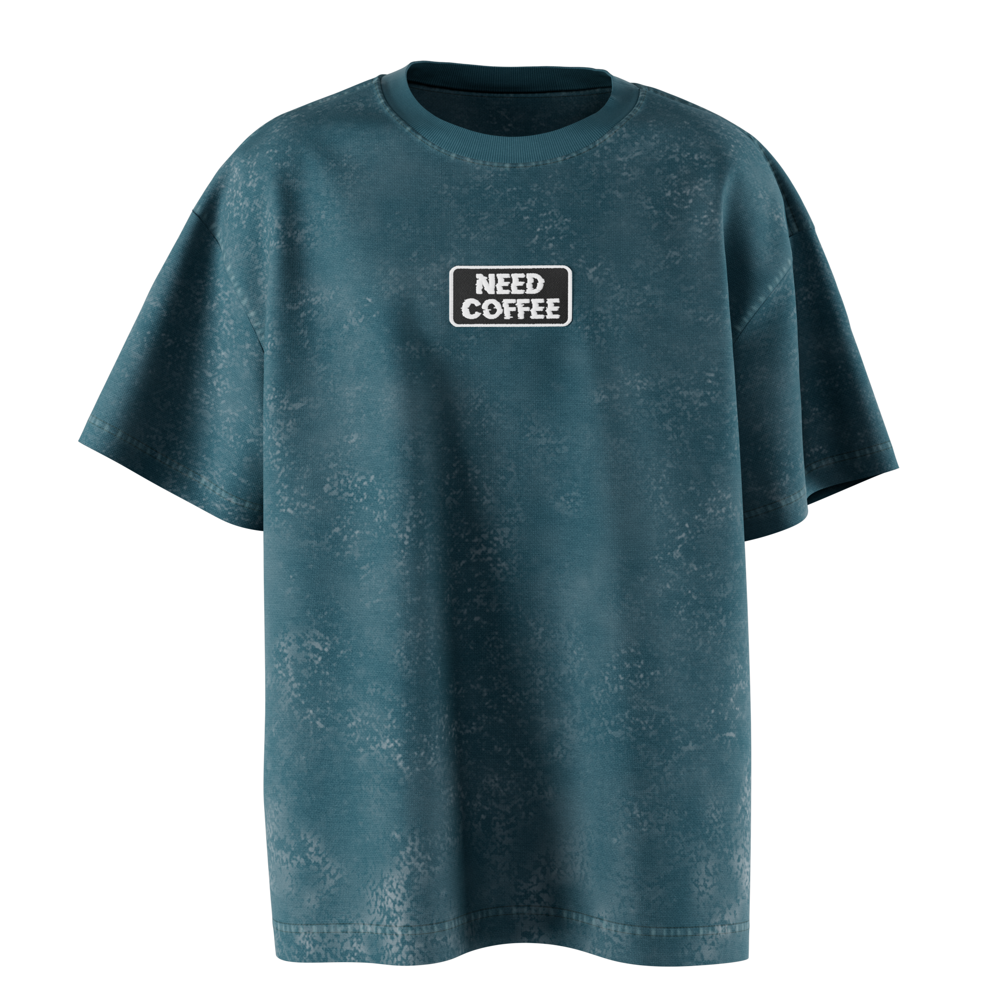 Toppa Oversize T-Shirt Need Coffee — Green