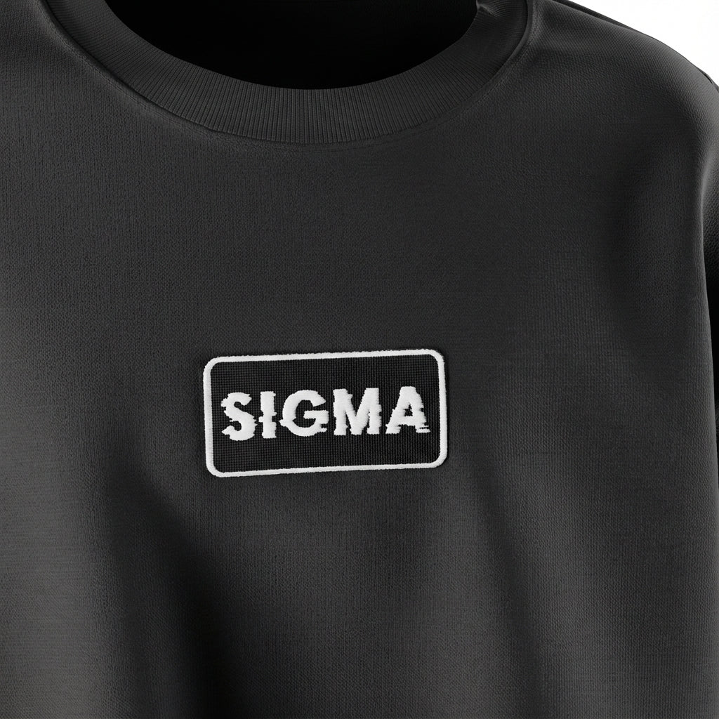 Toppa Oversize T-Shirt Sigma — Black